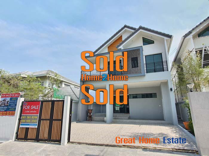 บ้านเดี่ยวใหม่ กฤษดานคร20 ปิ่นเกล้า บรรยากาศริมน้ำ ติดถนนปิ่นเกล้า บรมราชชนนี